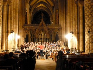 Durham University Choral Society in rehearsal